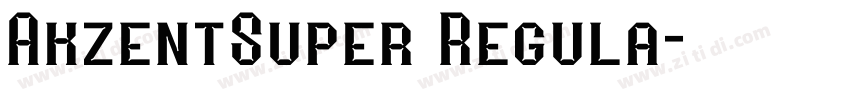 AkzentSuper Regula字体转换